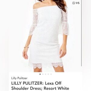 Lilly Pulitzer White Lace Mini Dress NWT sz large